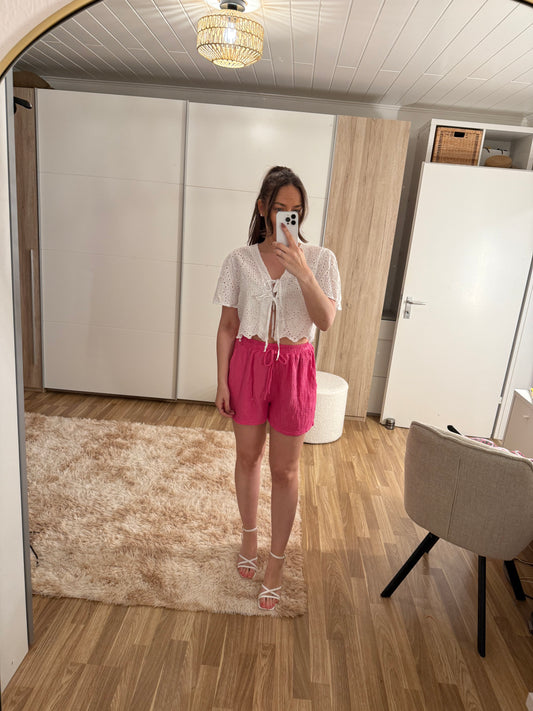 Musselinshorts pink -1911- - Sarahs Modeboutique