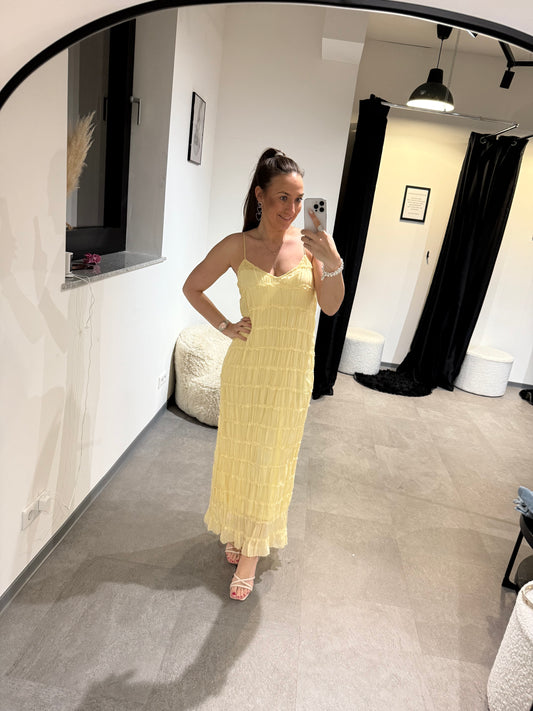 SOMMERKLEID -1461- YELLOW - Sarahs Modeboutique