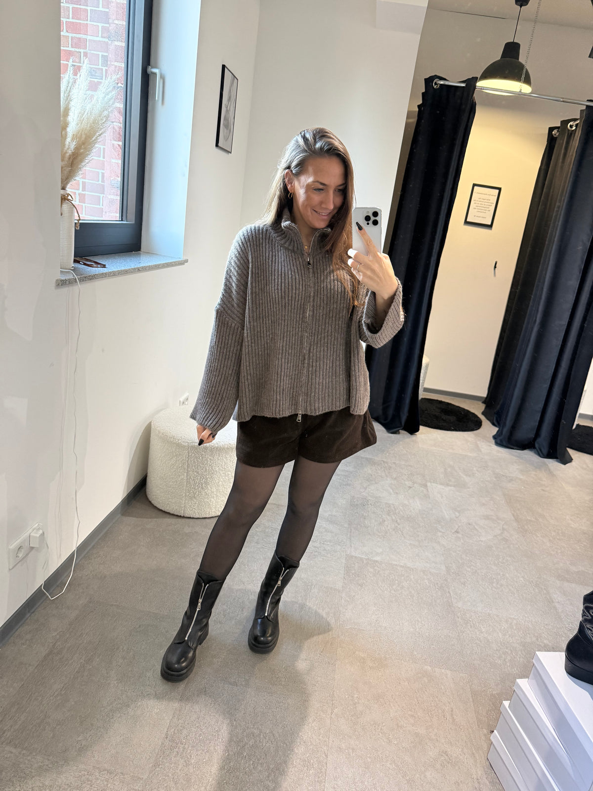 ZIPPER -8847- TAUPE - Sarahs Modeboutique