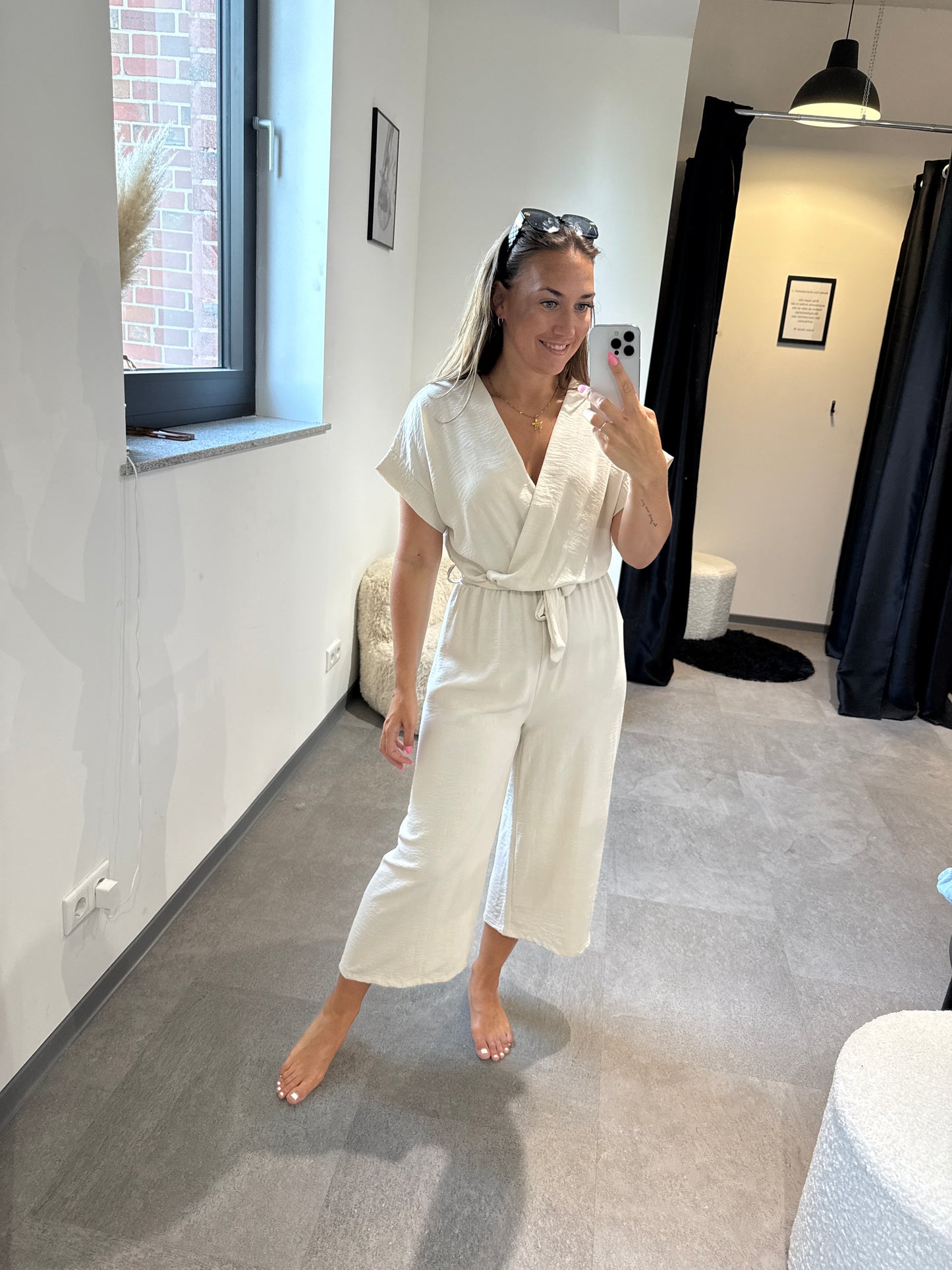 Jumpsuit -1910- hellbeige - Sarahs Modeboutique