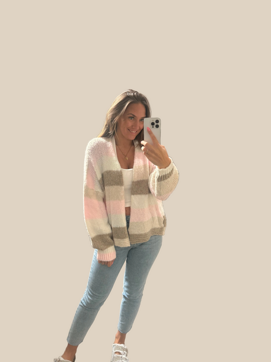 STRICKJACKE -4499- BEIGE