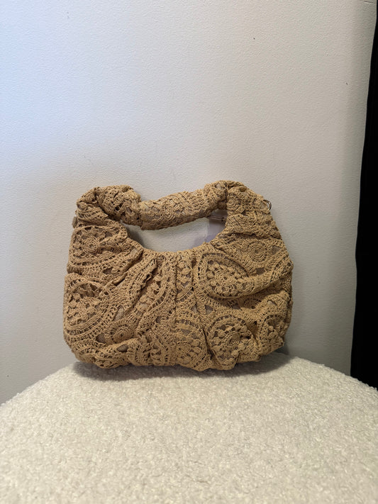 Lochstricktasche -1199- braun - Sarahs Modeboutique