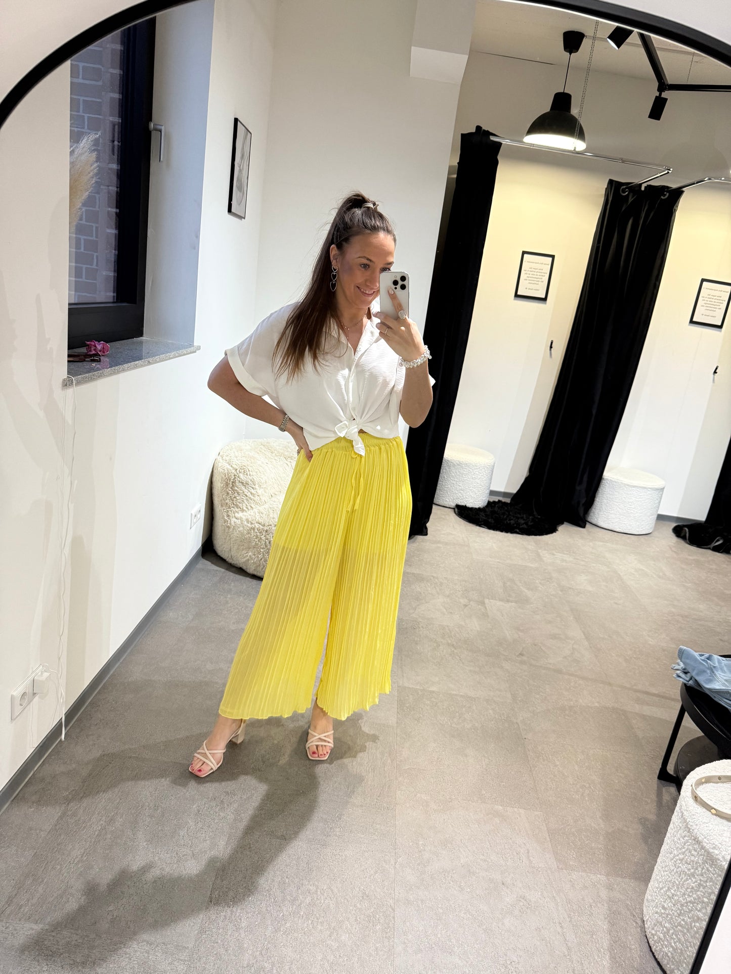 Flatterhose -042- gelb - Sarahs Modeboutique