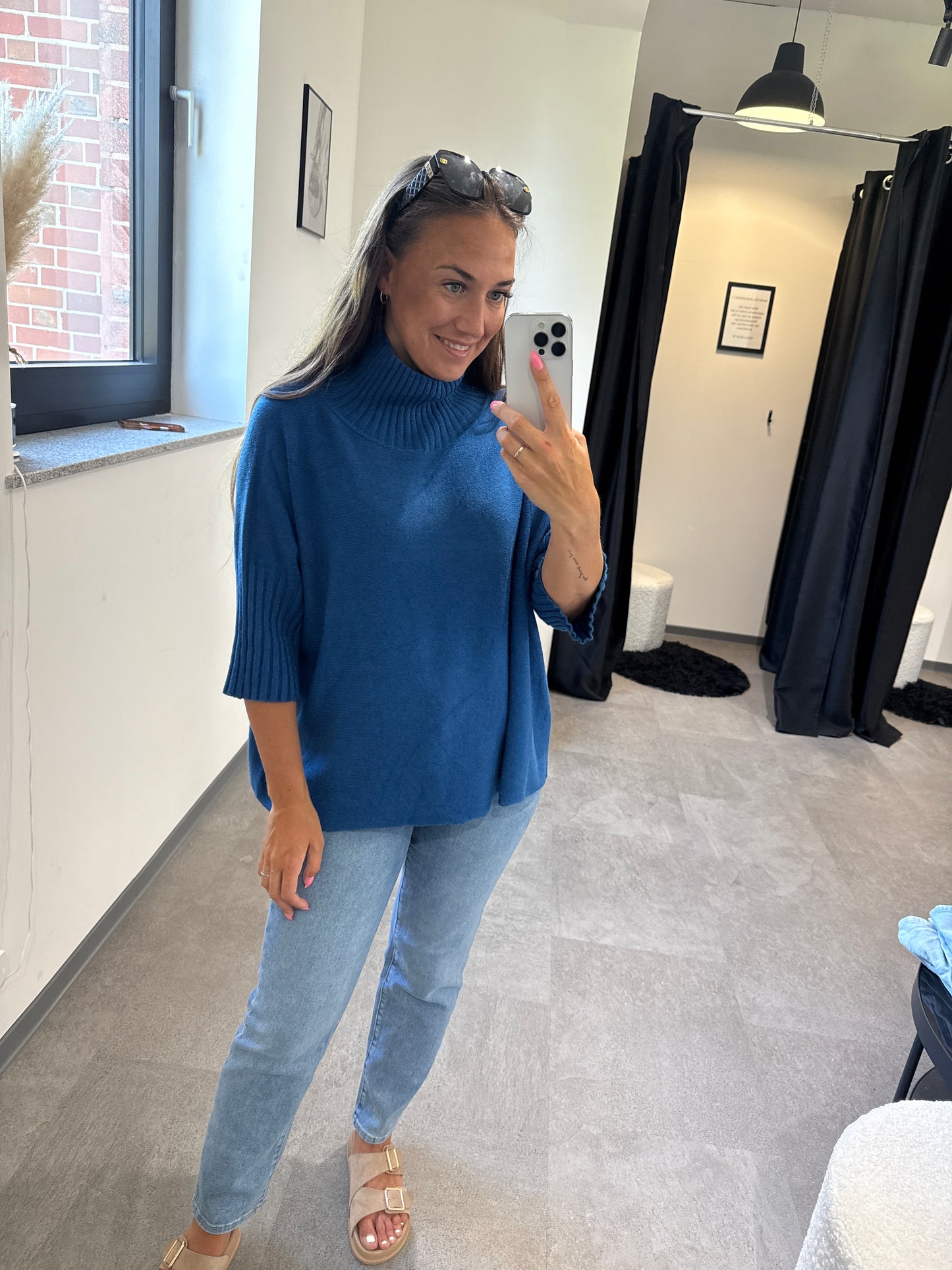 Oberteil royalblau -1599- - Sarahs Modeboutique