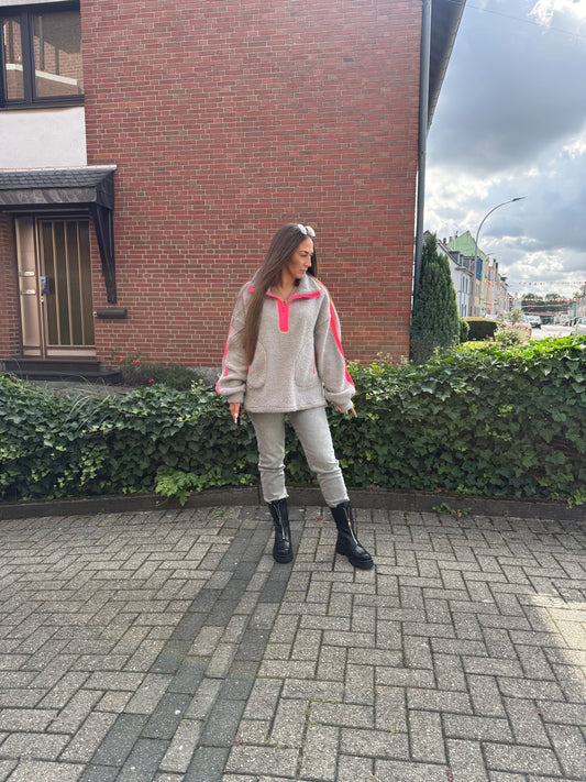 TEDDYZIPPER NEON -4668- GRAU