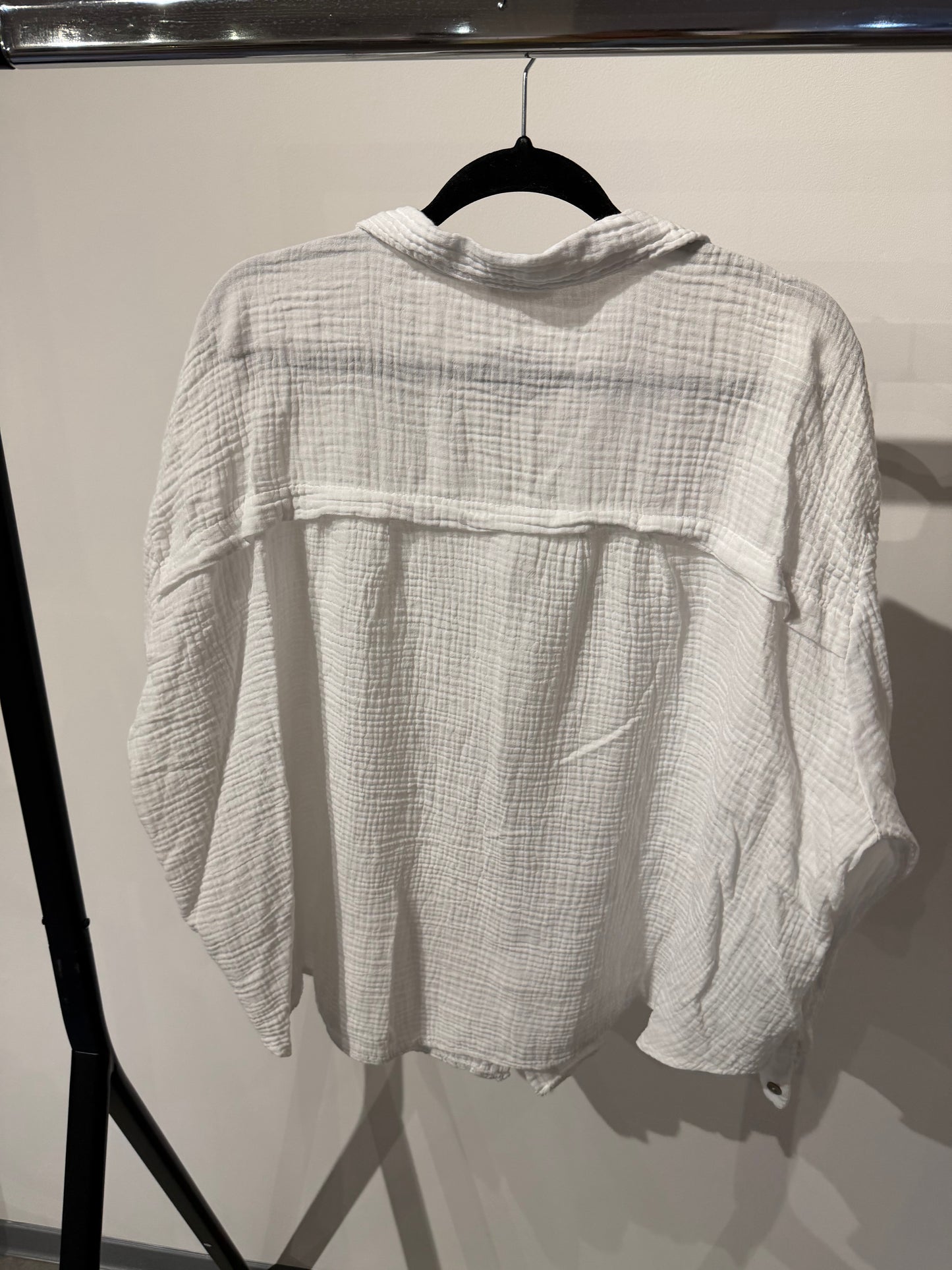 Musselinbluse weiß -263- - Sarahs Modeboutique