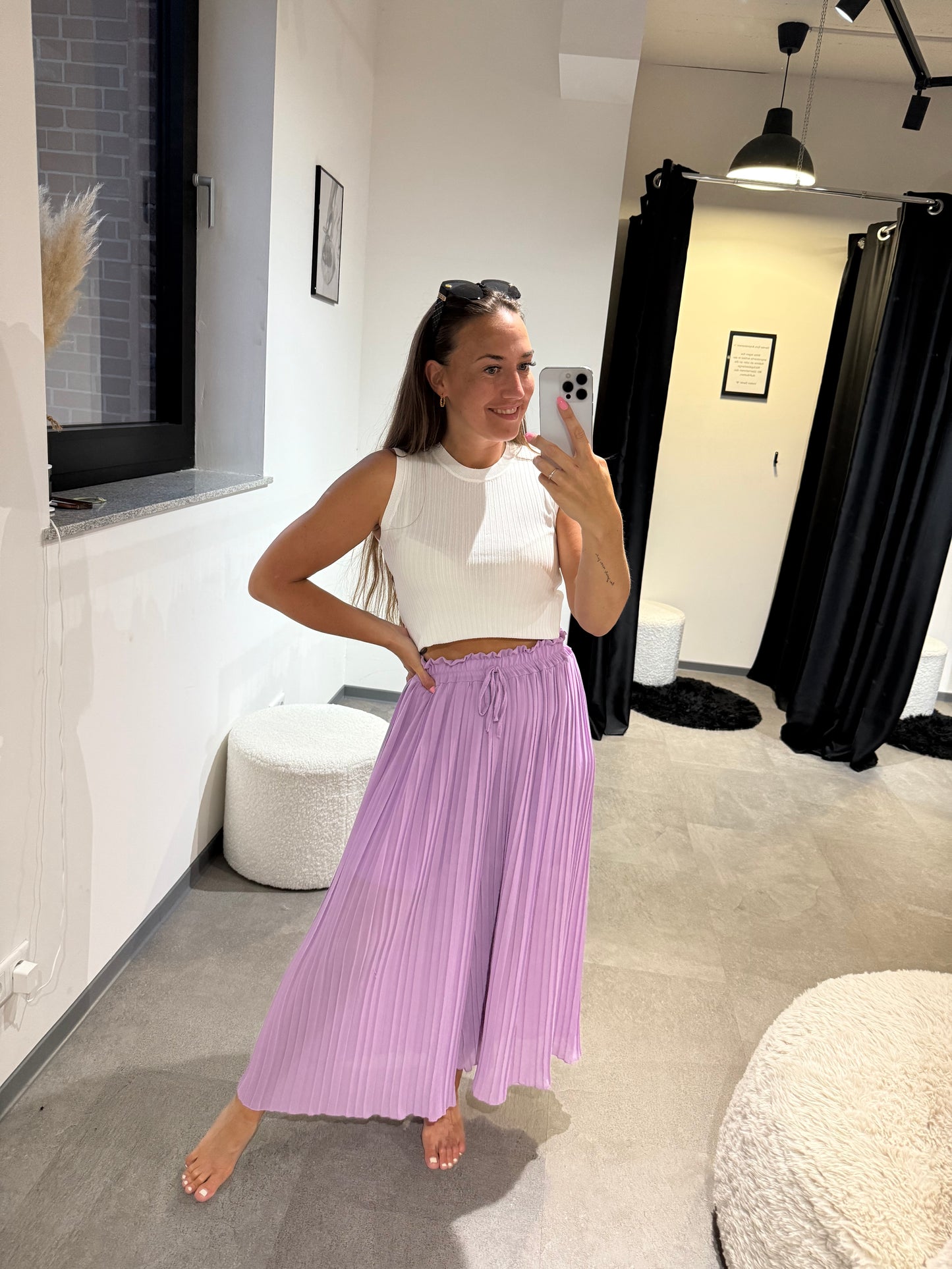 Flatterhose -042- Flieder - Sarahs Modeboutique