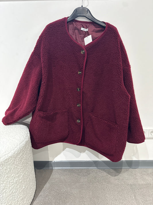 Teddyjacke overzise -1795- Bordeaux