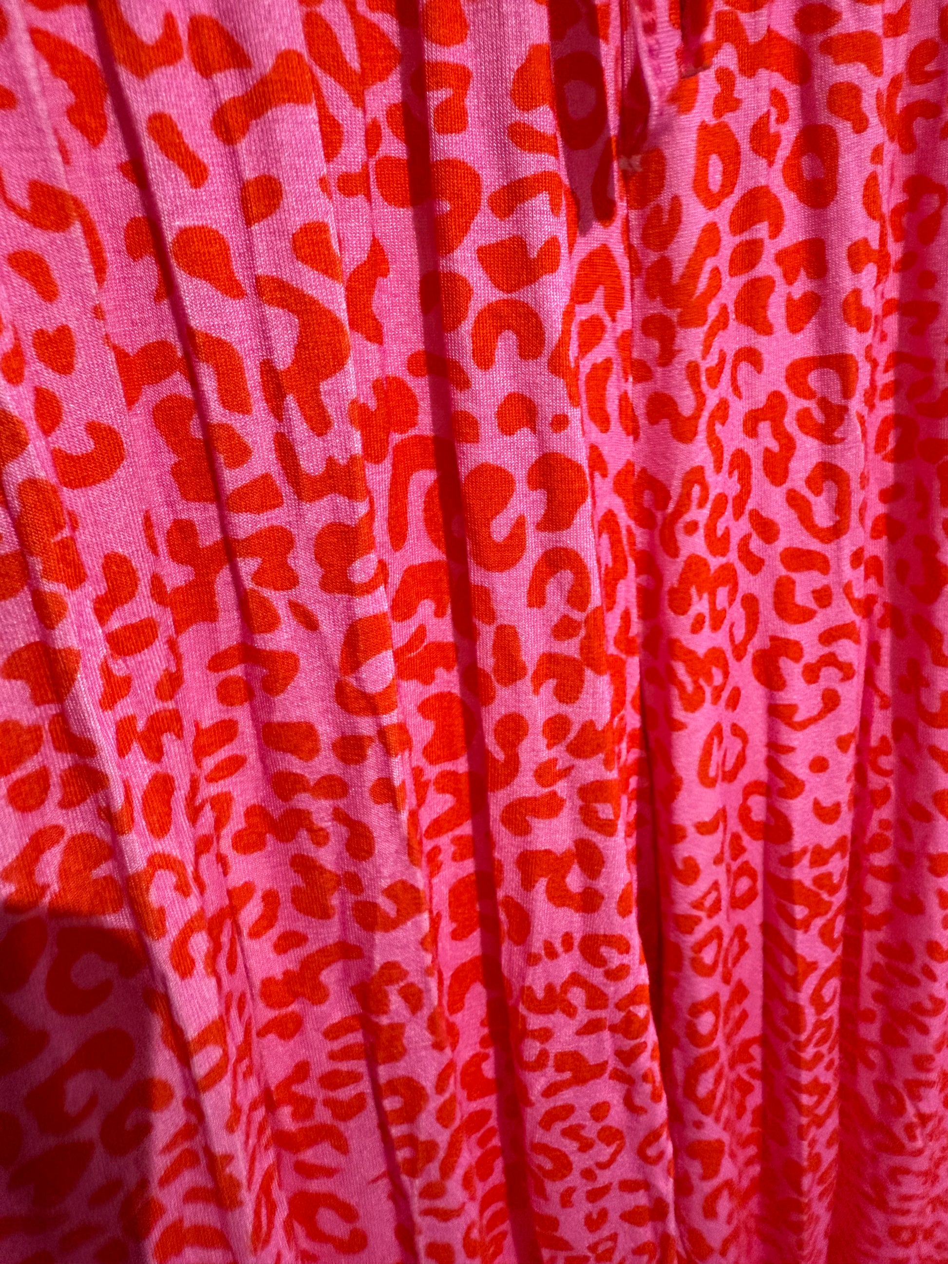 LEO SCHLABBERHOSE -1465- PINK/ORANGE - Sarahs Modeboutique
