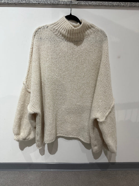 Overzise Pulli -3461- Creme