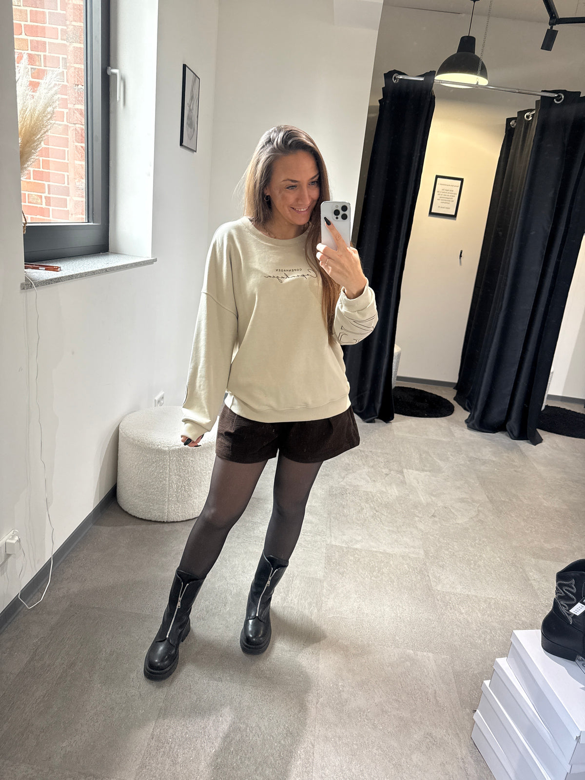 PULLOVER COPENHAGEN -9003- BEIGE - Sarahs Modeboutique
