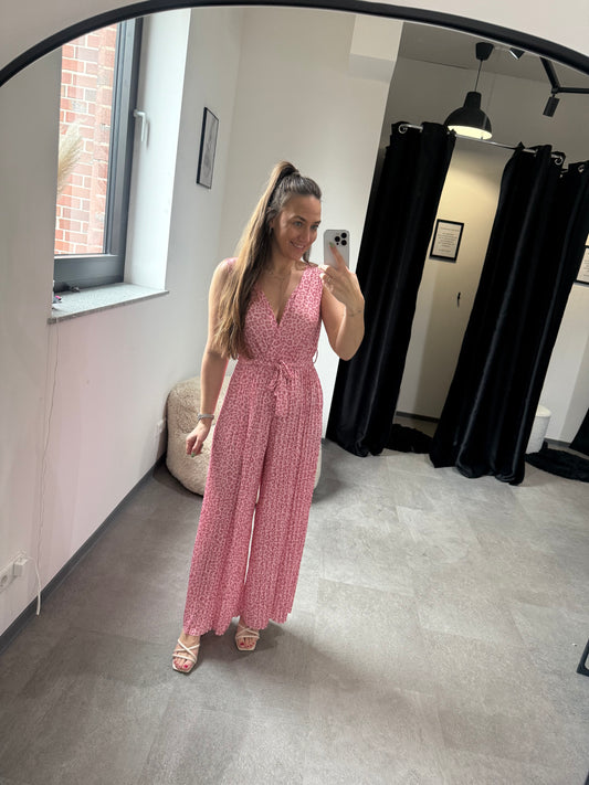 LEOPARD JUMPSUIT ROSA -1666- - Sarahs Modeboutique