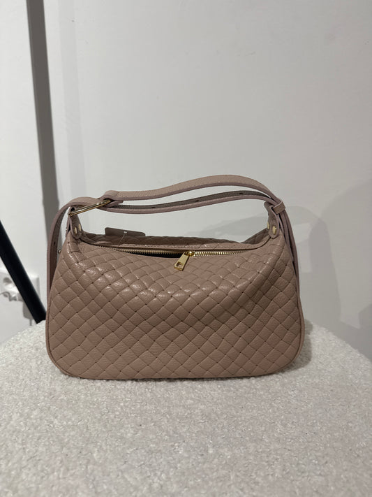 Tasche geflochten -8813- altrosa - Sarahs Modeboutique
