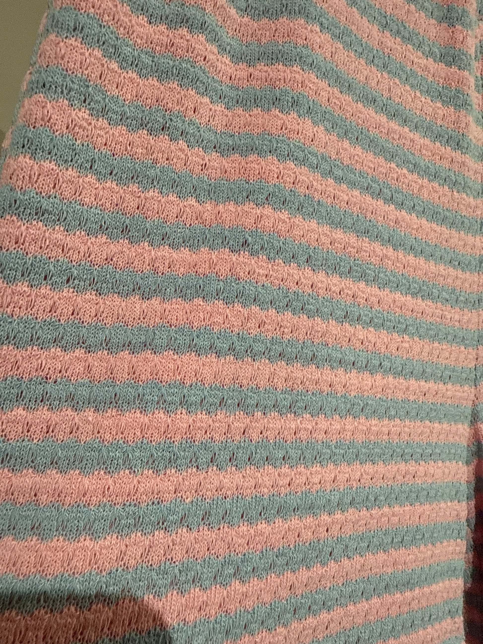 STRICKHOSE -1459- BLAU/ROSA - Sarahs Modeboutique