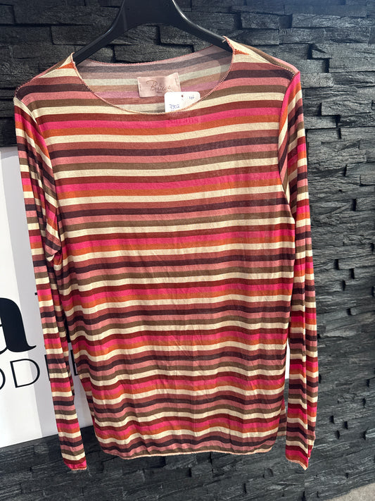 LANGARMSHIRT GESTREIFT-9702- ROT