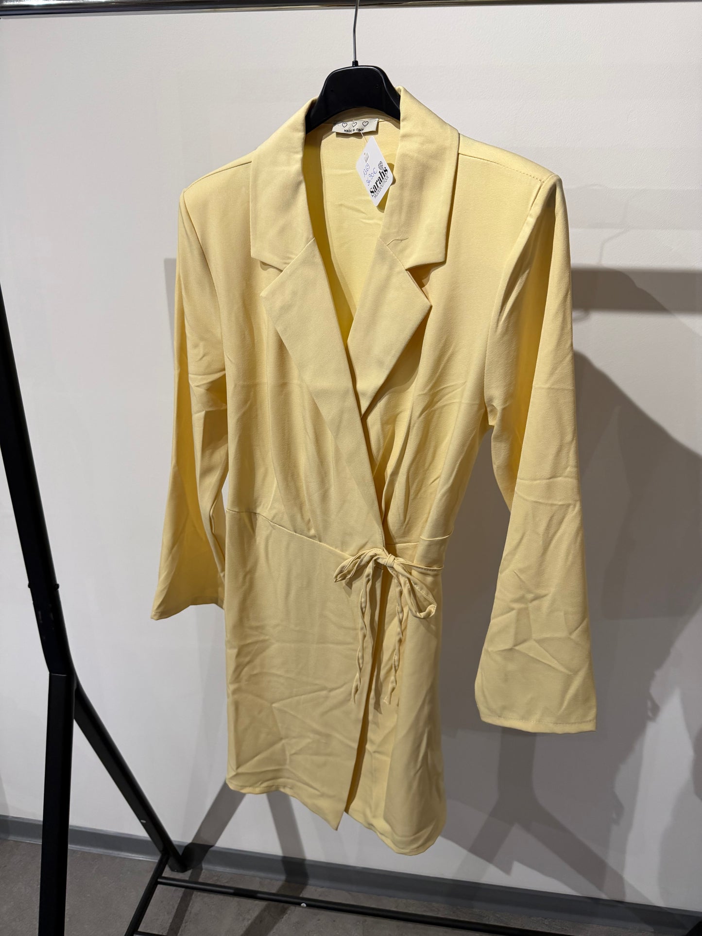 Blazer Kleid -1370- gelb - Sarahs Modeboutique
