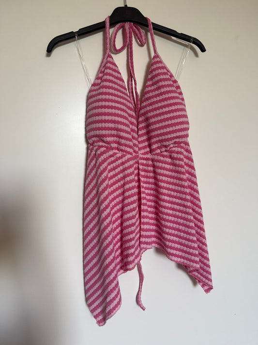 STRICKTOP RÜCKENFREI -5778- PINK/ROSA - Sarahs Modeboutique