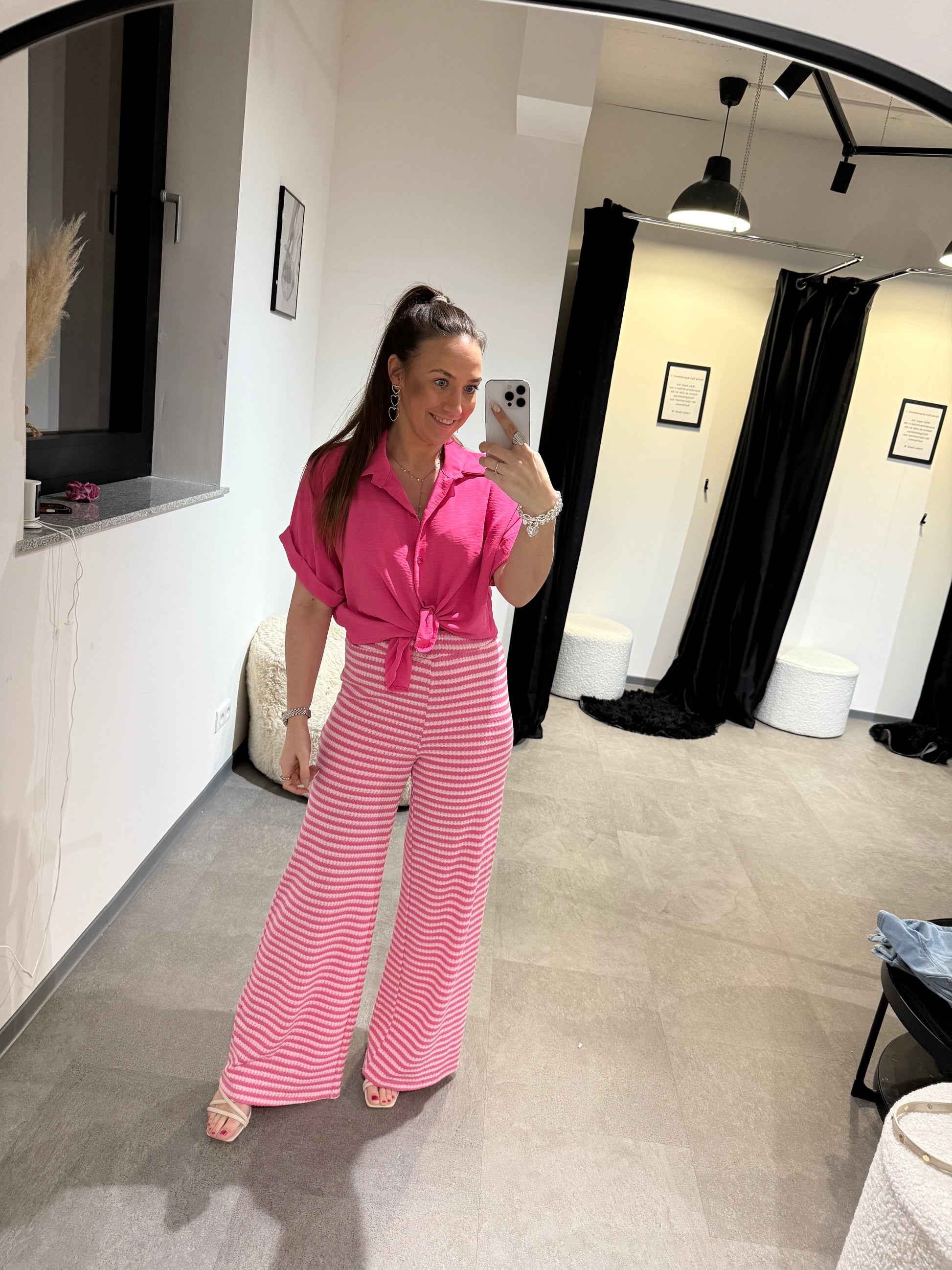 STRICKHOSE -1459- PINK/ROSA - Sarahs Modeboutique
