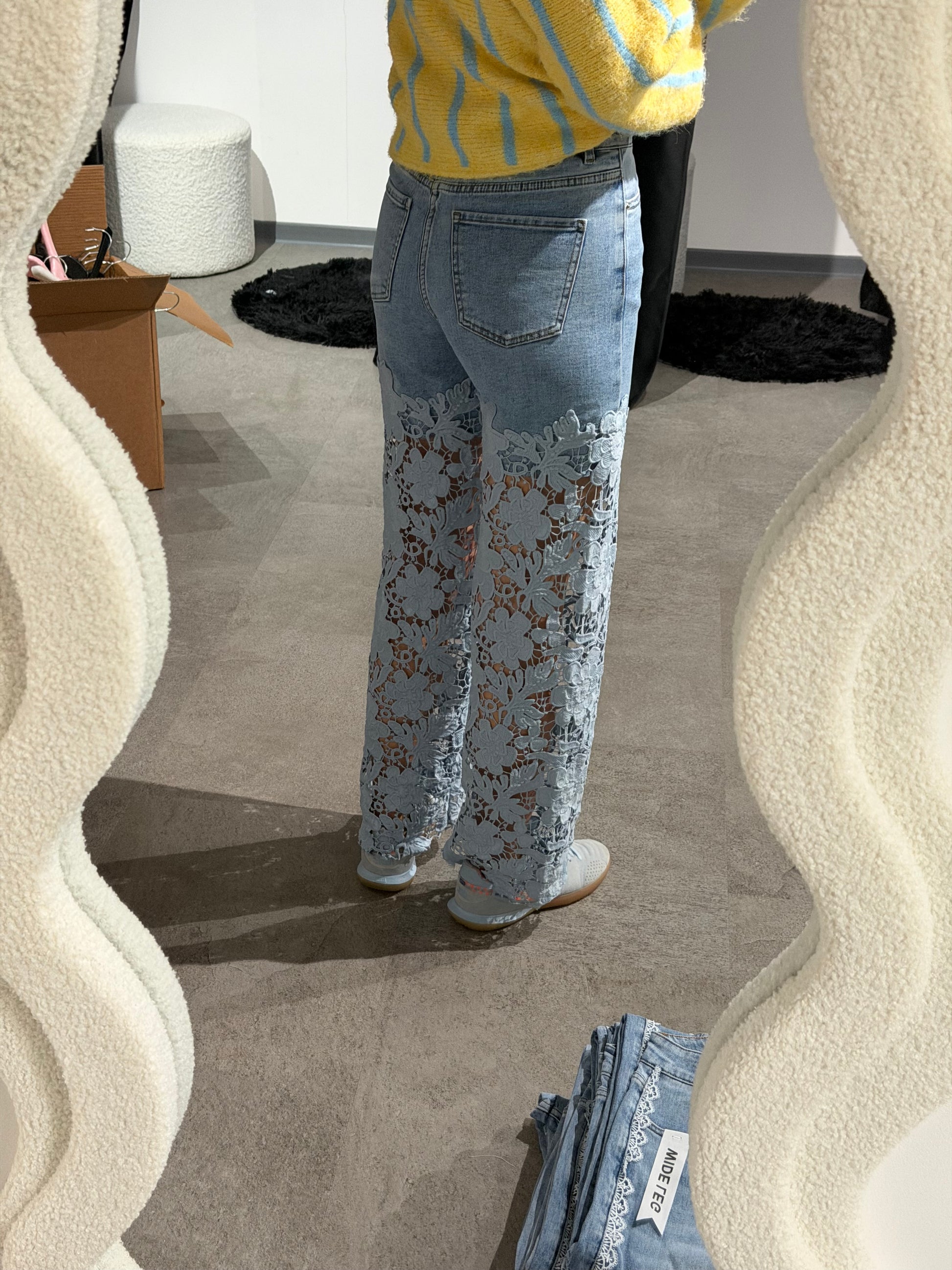 Jeans mit spitze -1381- - Sarahs Modeboutique