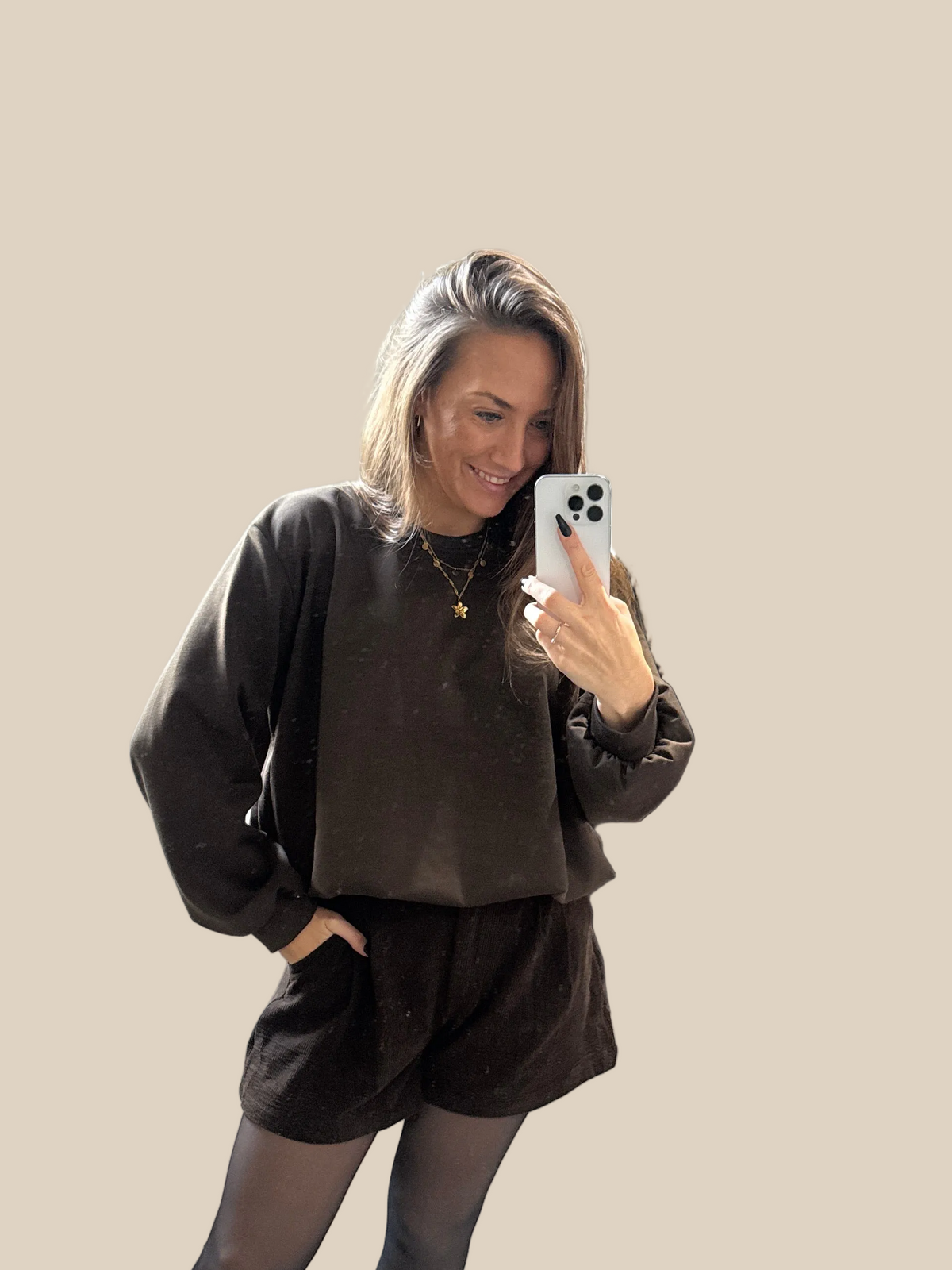 SOFT PULLOVER GERAFFT -9012- BRAUN