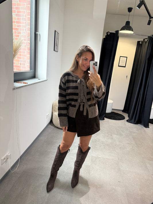 STRICKJACKE -3227- BRAUN