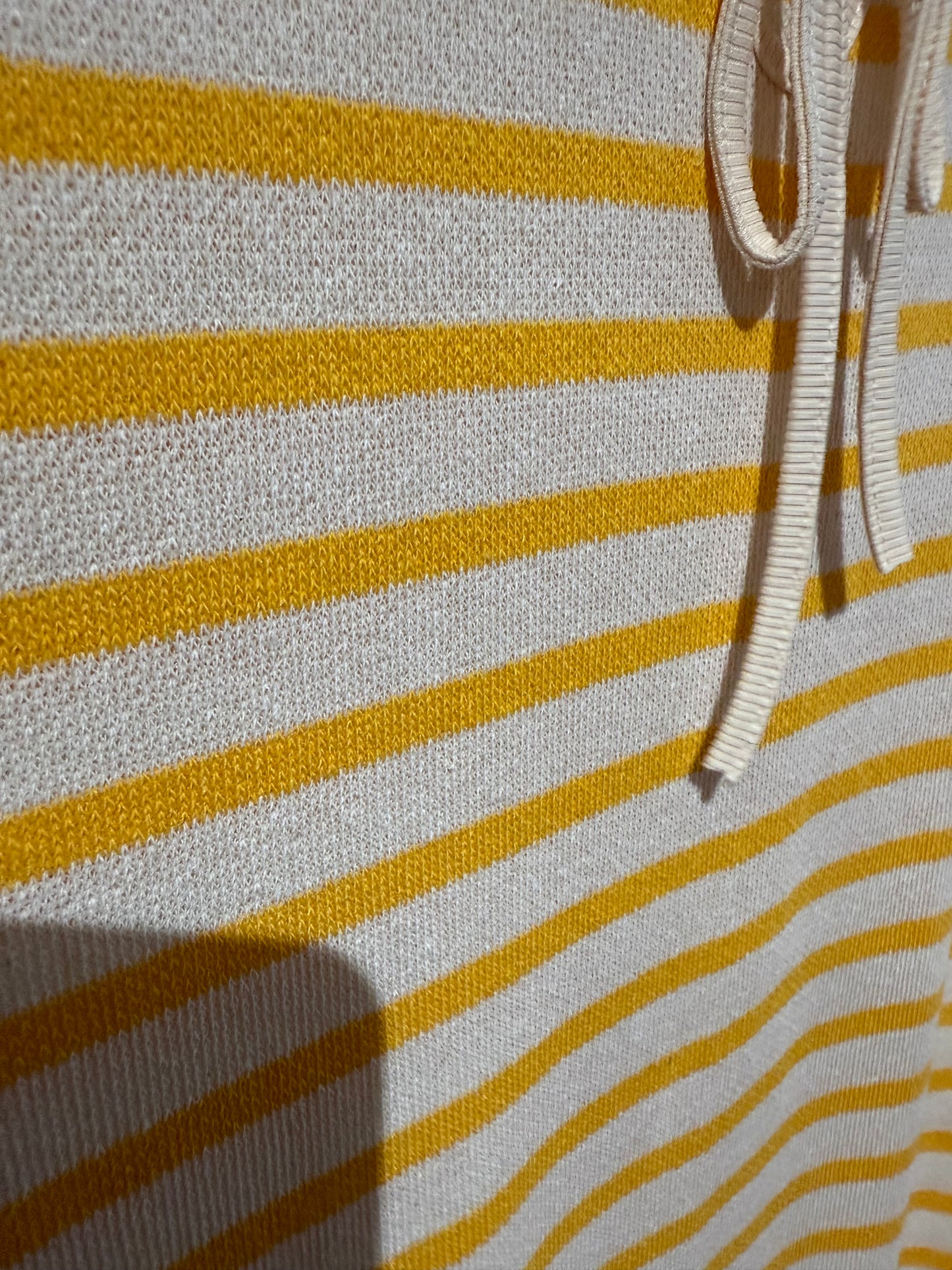 STRICKKLEID GESTREIFT -1473- YELLOW