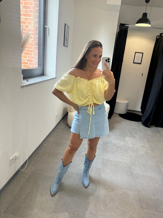 MUSSELINBLUSE -3338- GELB