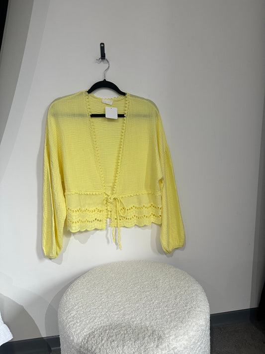 Musselinbluse -3923- gelb
