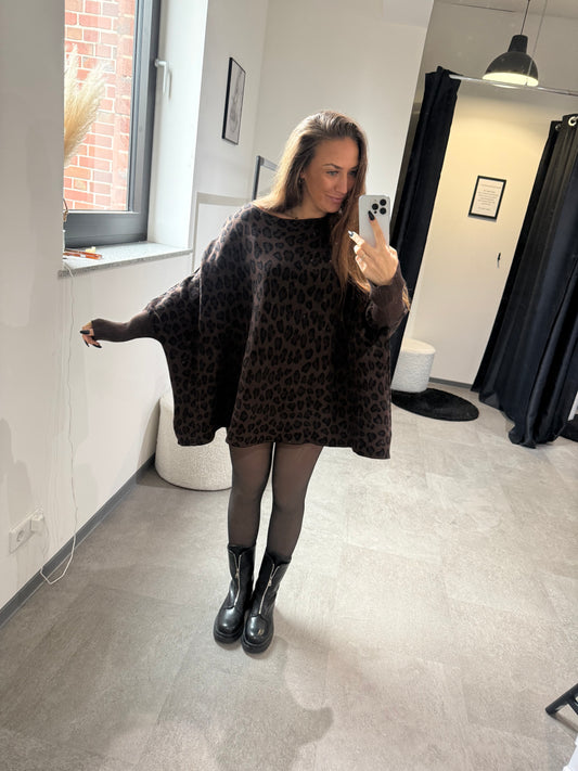 LEO PULLI OVERZISE -2288- SCHOKO - Sarahs Modeboutique
