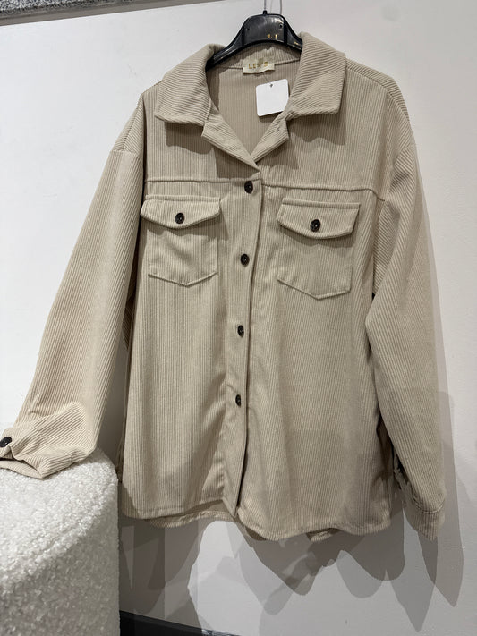 Cord Hemd -1799- beige