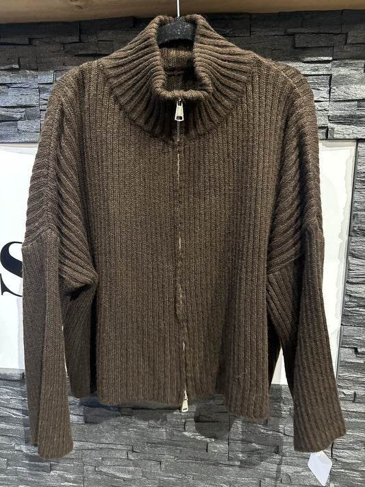 ZIPPER -8847- BRAUN