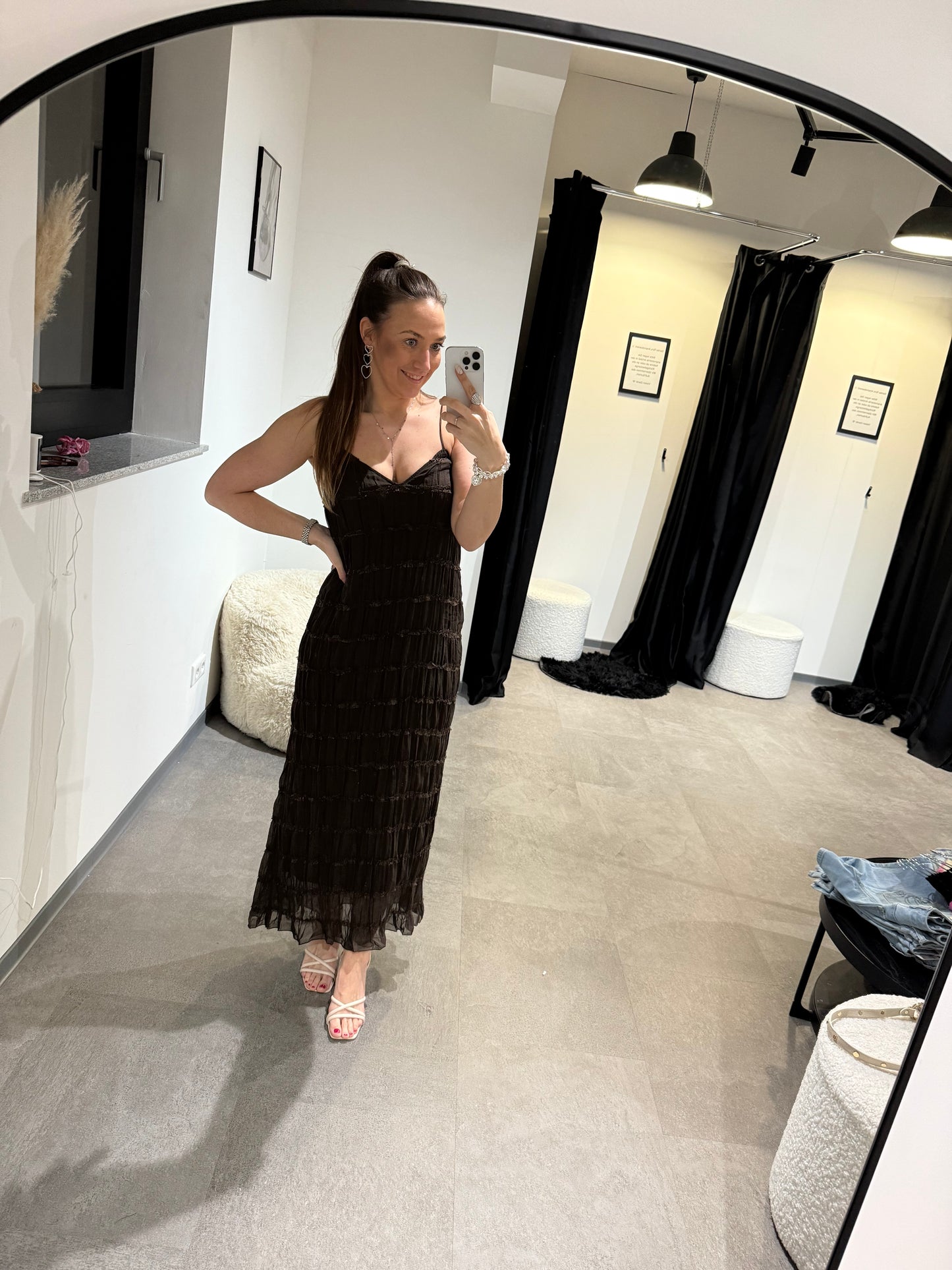 SOMMERKLEID -1461- BRAUN - Sarahs Modeboutique