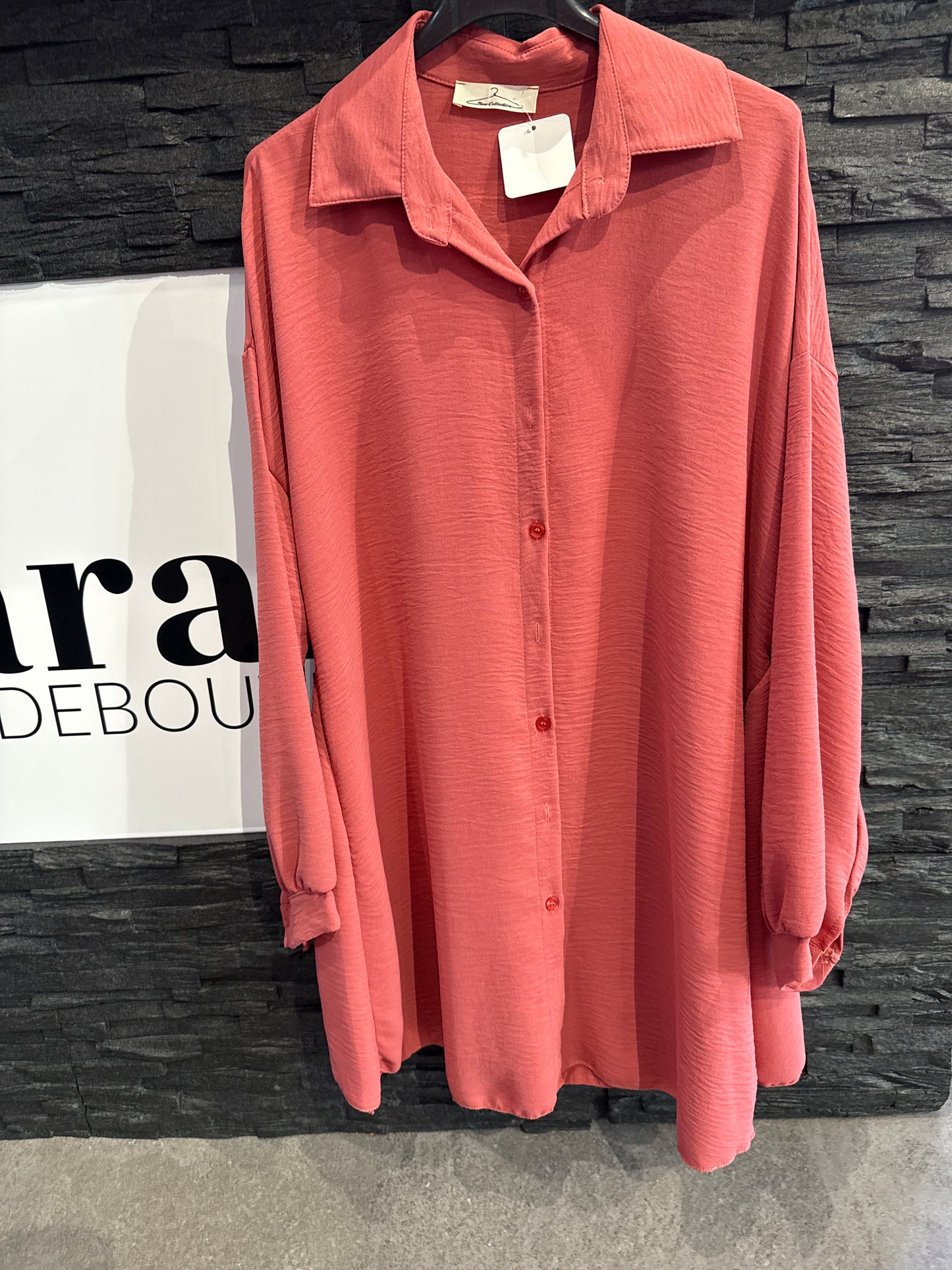 Bluse lang -8811- Beere - Sarahs Modeboutique