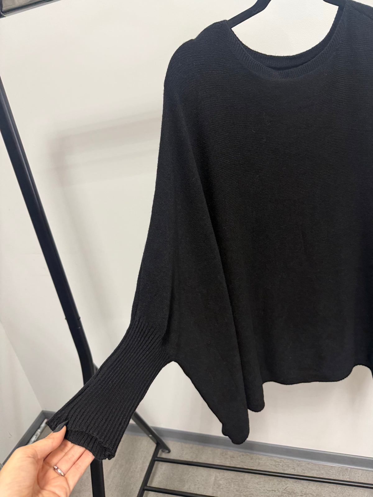 OVERZISE PULLOVER -9006- SCHWARZ - Sarahs Modeboutique