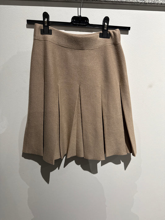 Faltenrock -9502- taupe