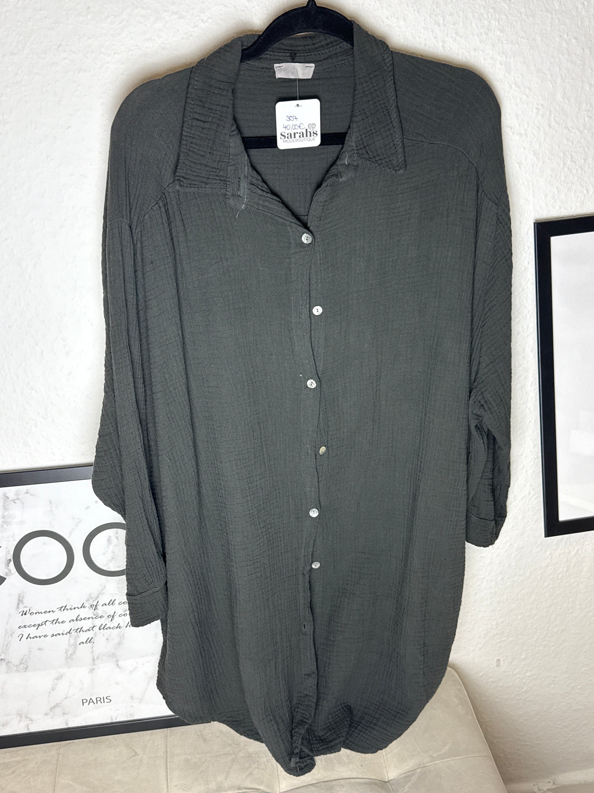 Musselinbluse lang -307- - Sarahs Modeboutique