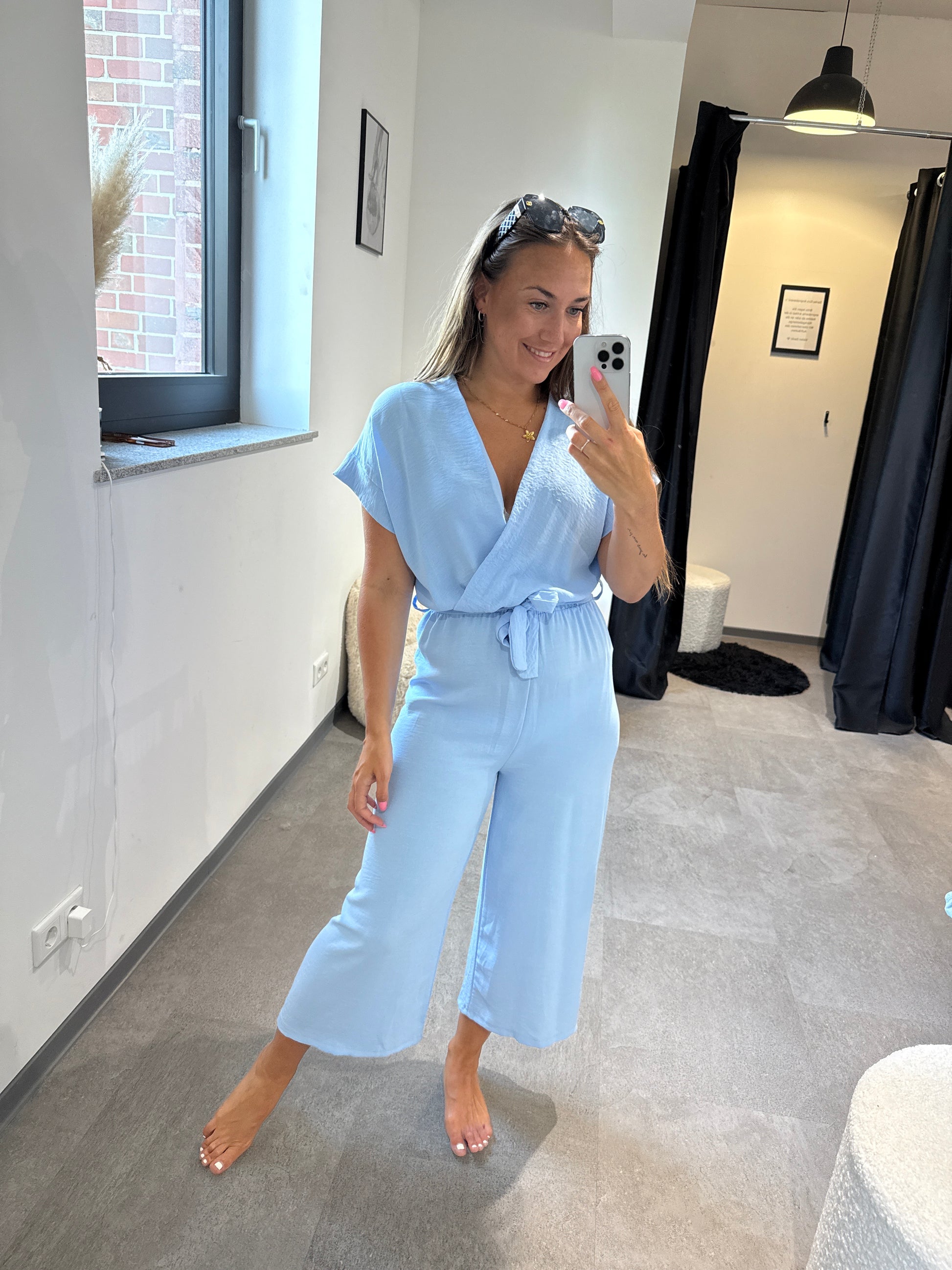 Jumpsuit -1910- hellblau - Sarahs Modeboutique