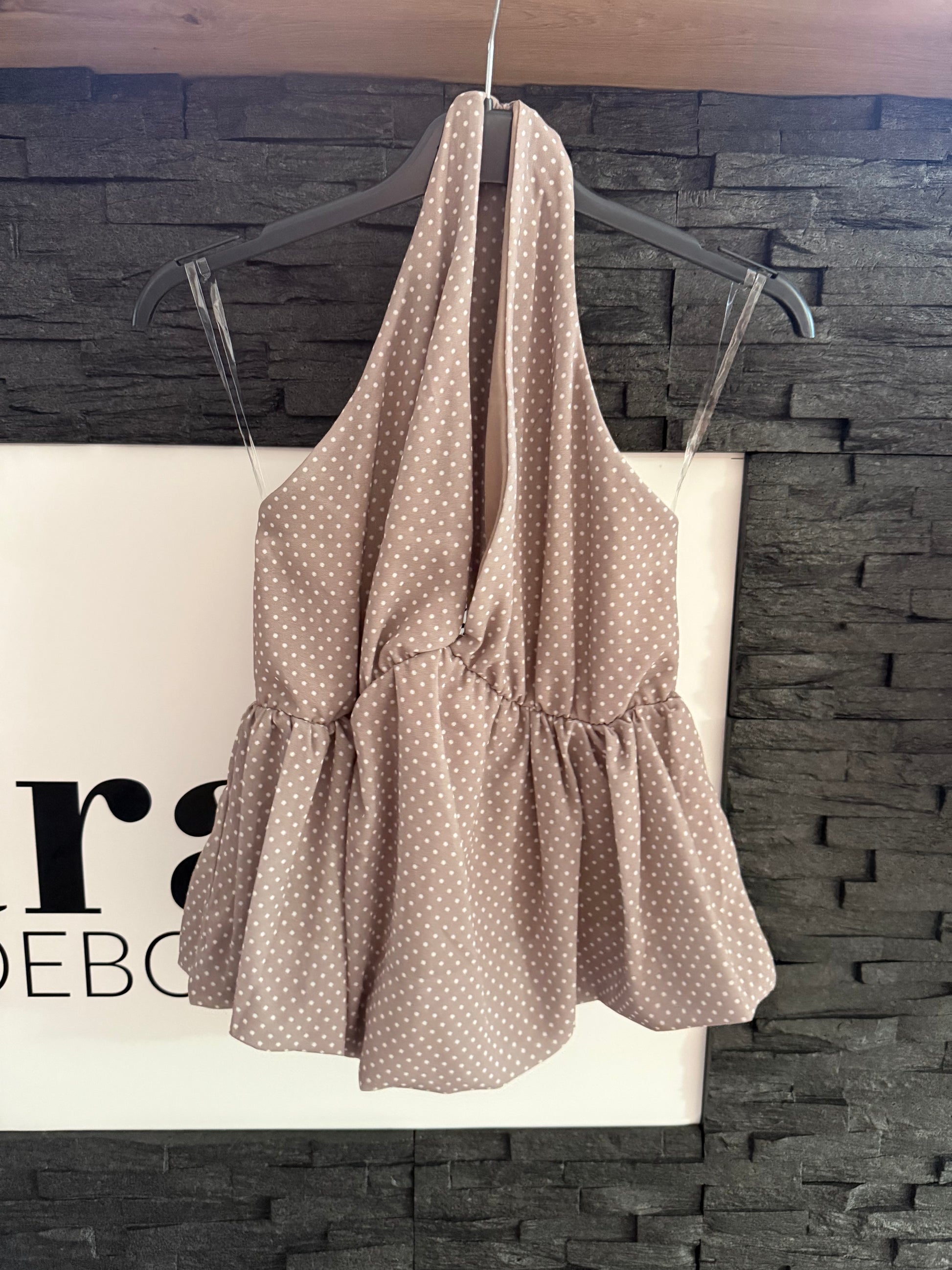 TOP -1270- TAUPE - Sarahs Modeboutique