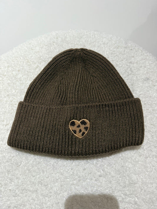 Mütze Leoherz -7543- Braun