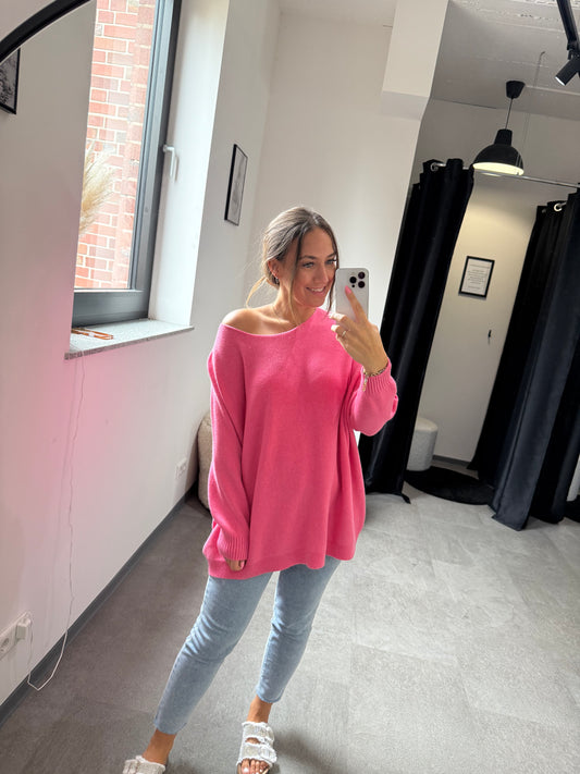 Pulli overzise -7551- pink - Sarahs Modeboutique