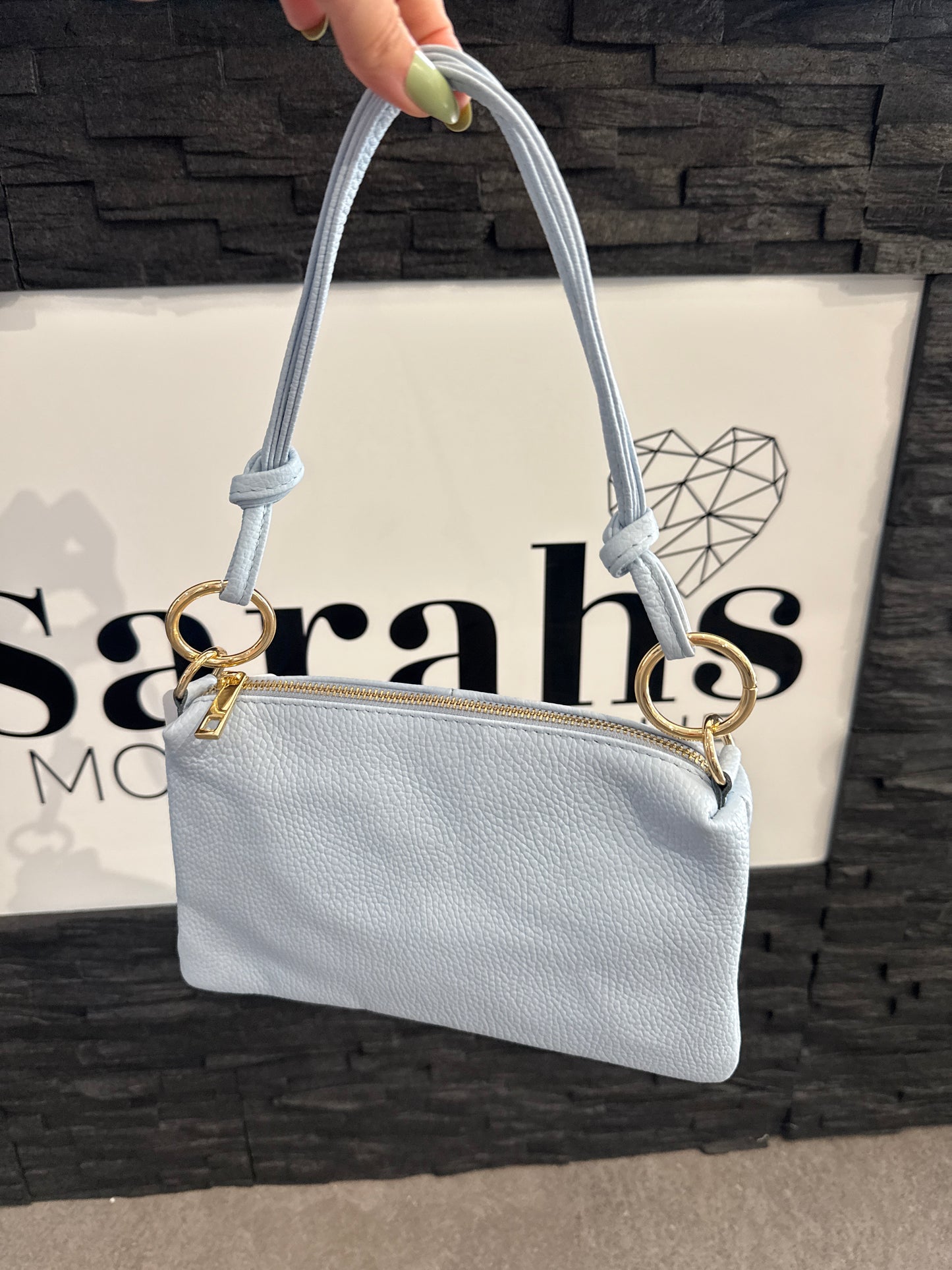Tasche -7888- hellblau - Sarahs Modeboutique