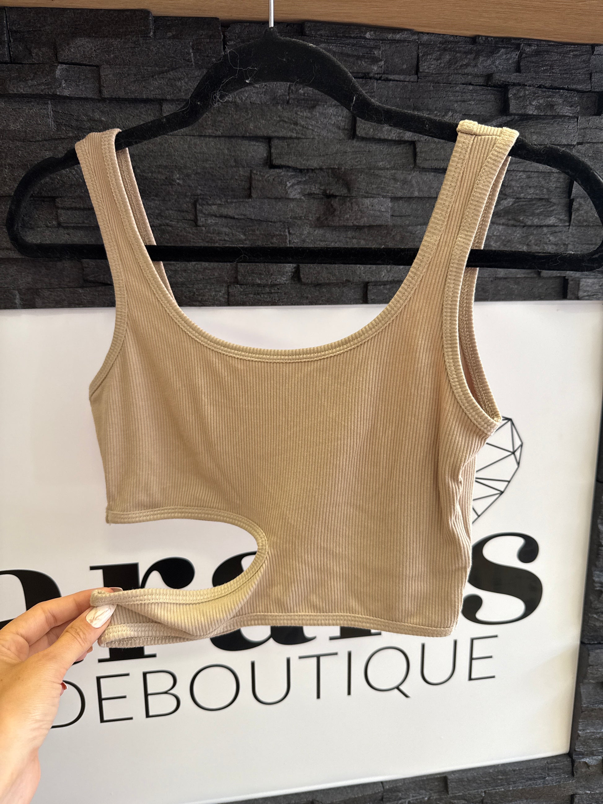 Top -1000- beige - Sarahs Modeboutique