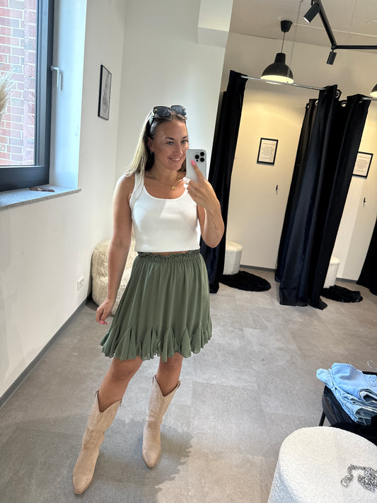 ROCK VOLANT -9511- KHAKI - Sarahs Modeboutique