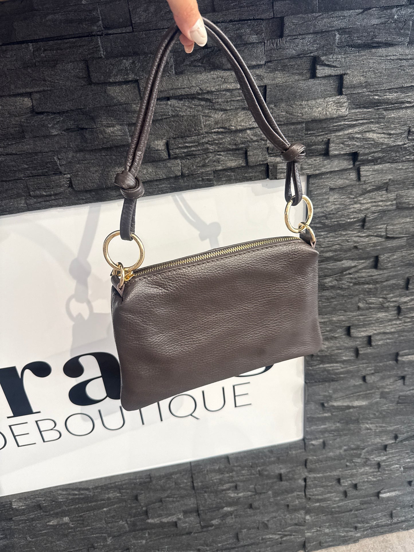 Tasche -7888- dunkelbraun - Sarahs Modeboutique