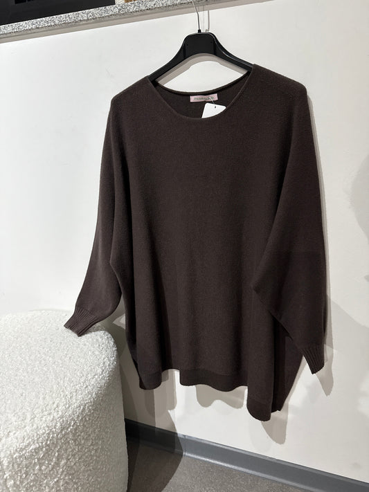 Pulli overzise -7550- dunkelbraun