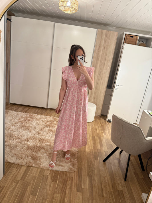 Musselinkleid Leo -4739- rosa