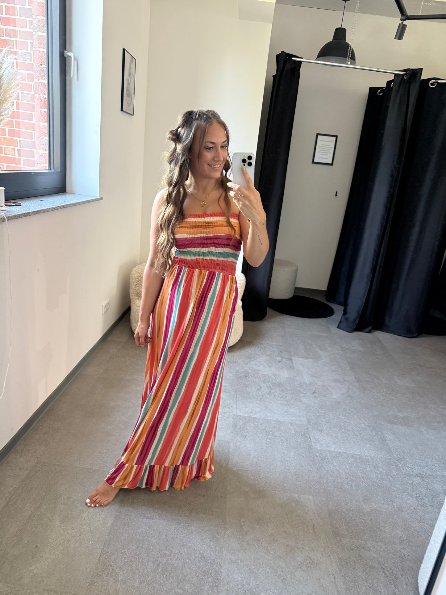 SOMMERKLEID -4567- ORANGE - Sarahs Modeboutique