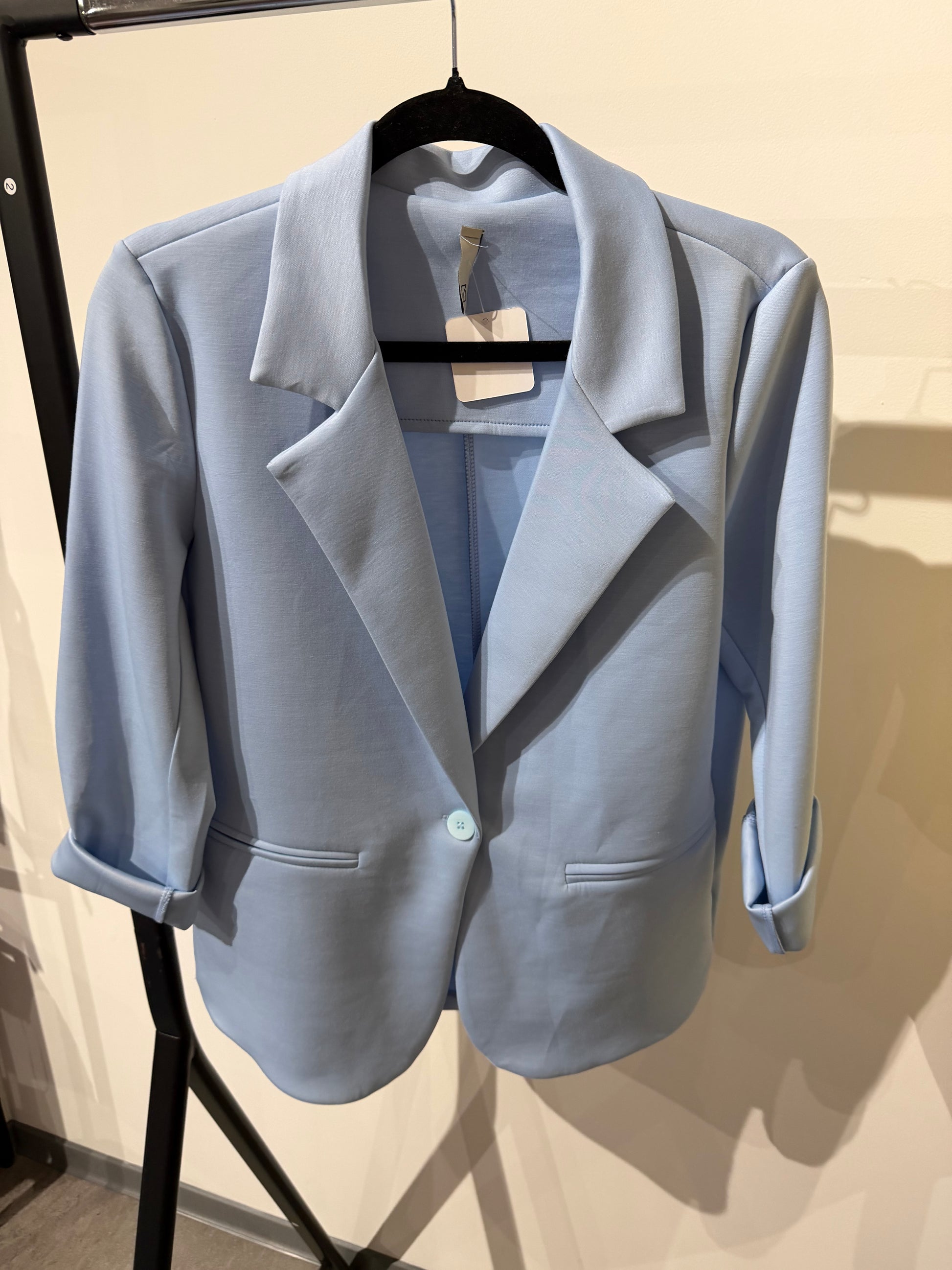 Blazer super soft Onezise -6677- hellblau - Sarahs Modeboutique