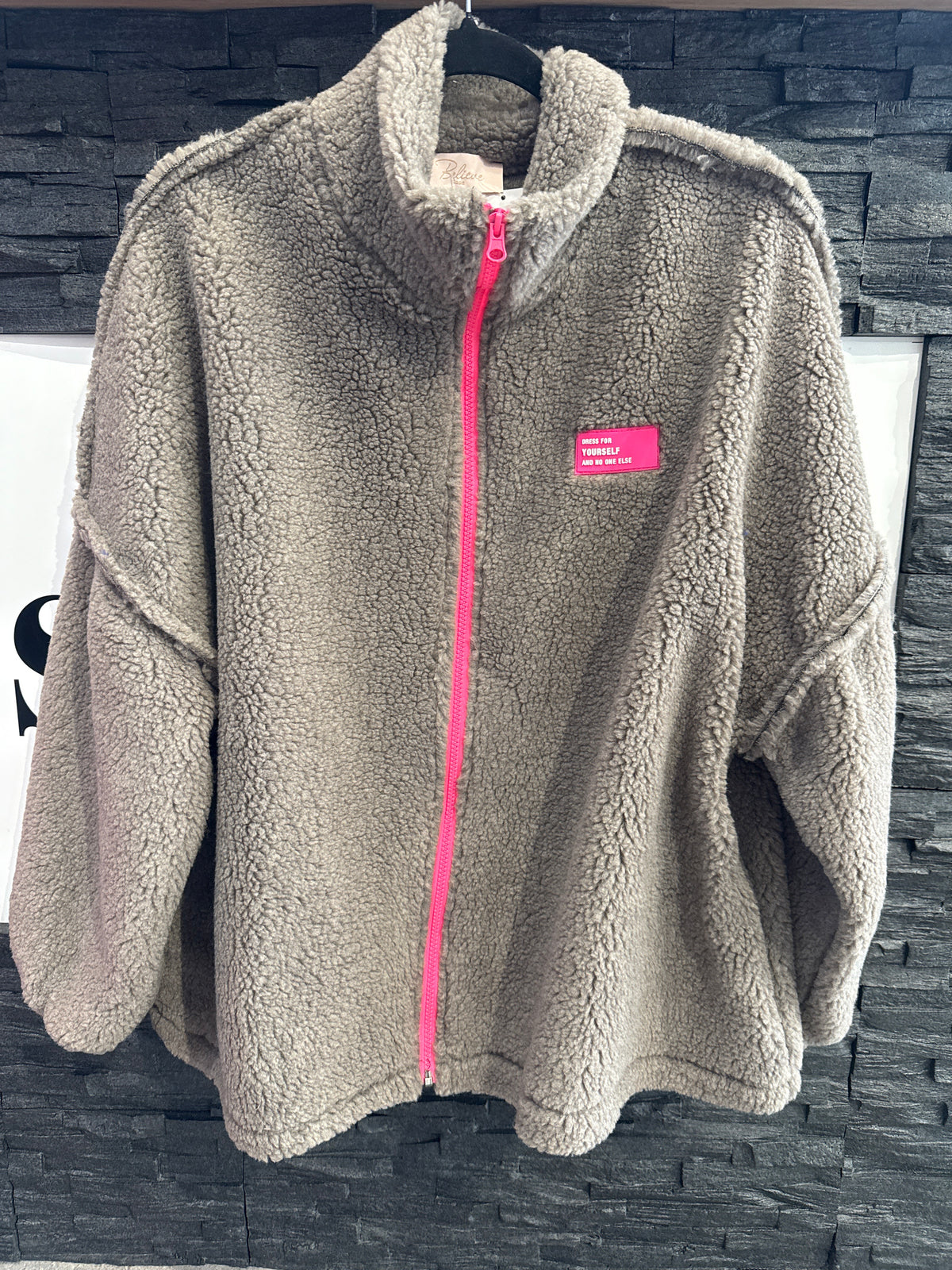 TEDDYJACKE -7900- TAUPE