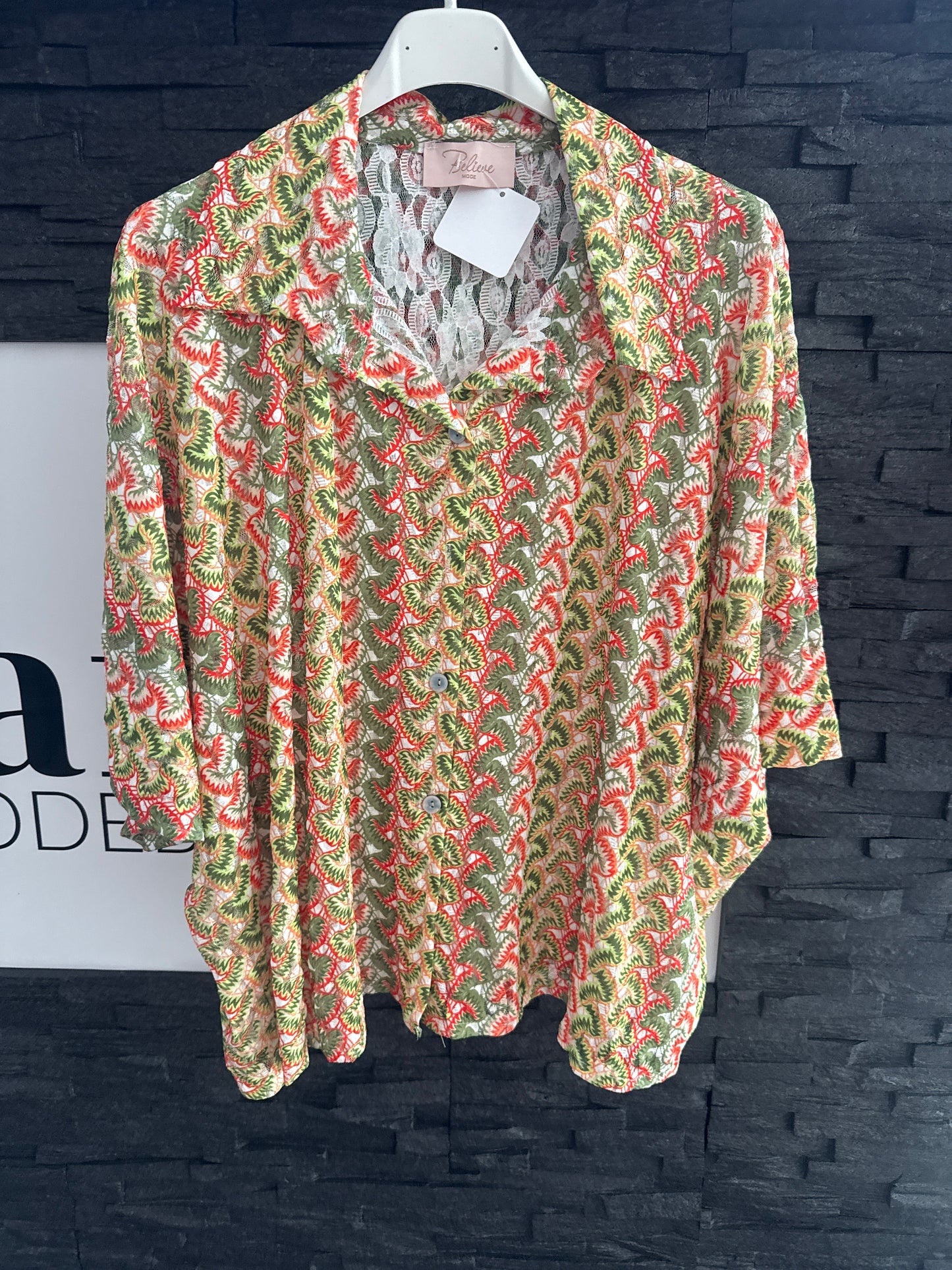 BLUSE -1272- GRÜN
